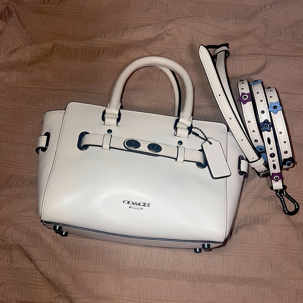 COACH Swagger Crossbody Bag - Floral Applique